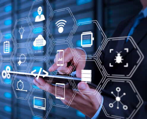 Icons Digitalisierung Ipad Hände