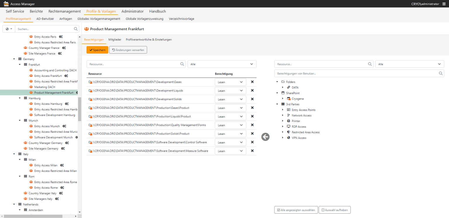 DE AM 3rd Party Profilübersicht