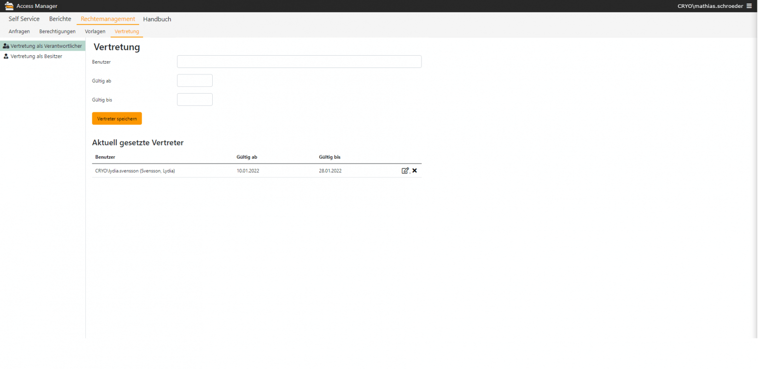 DE AM Vertreterregelung