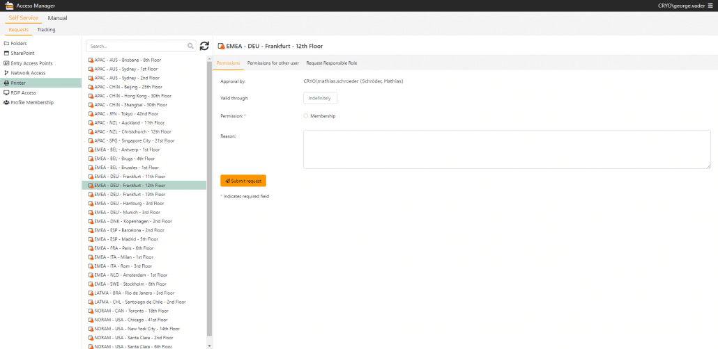 EN AM 3rd Party Beantragung