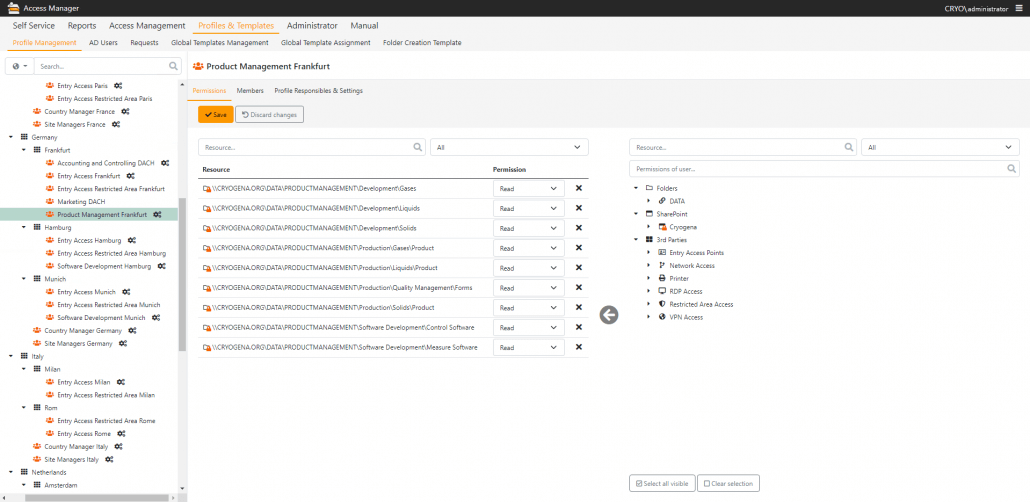 EN AM 3rd Party Profilübersicht